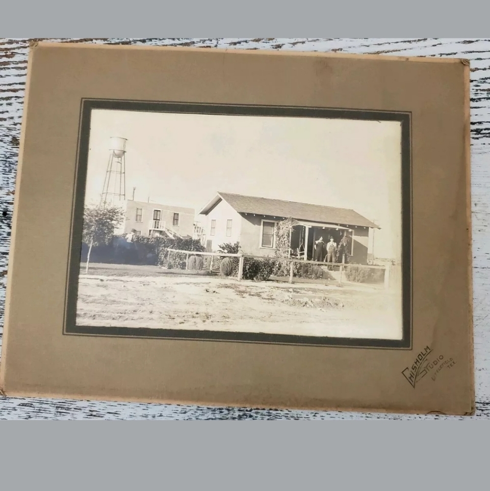 Antique 1930 Photograph Texas Home